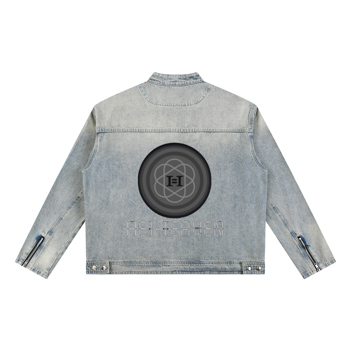 Vintage Wash Zip Denim Jacket