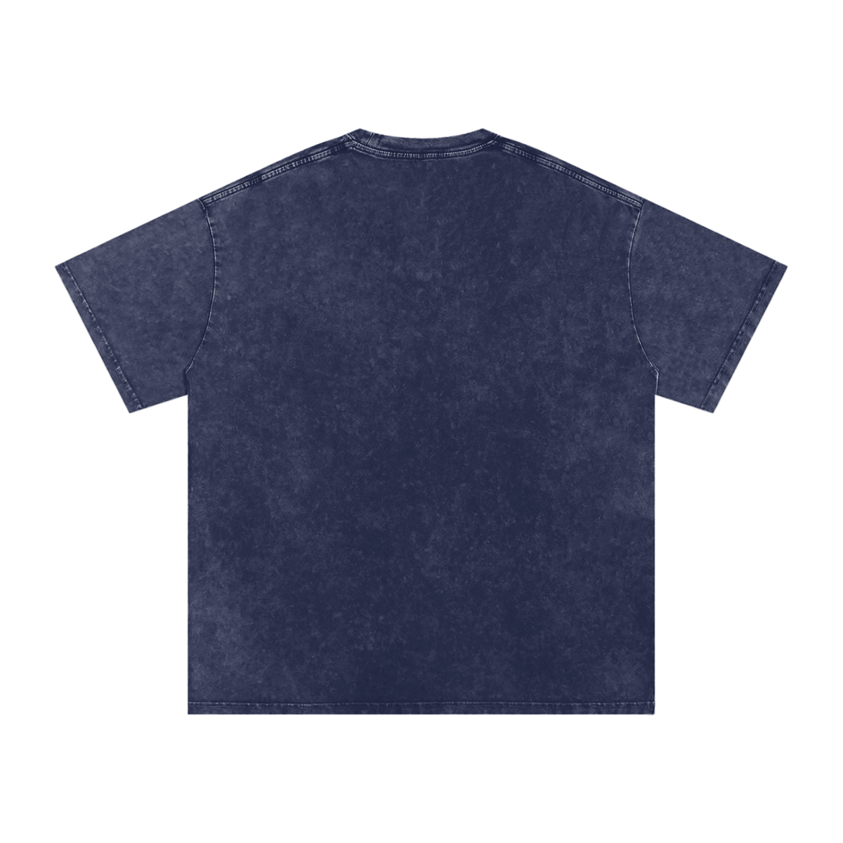 HE1=1EAVEN Embroidered Snow Washed Oversized Cotton T-Shirt