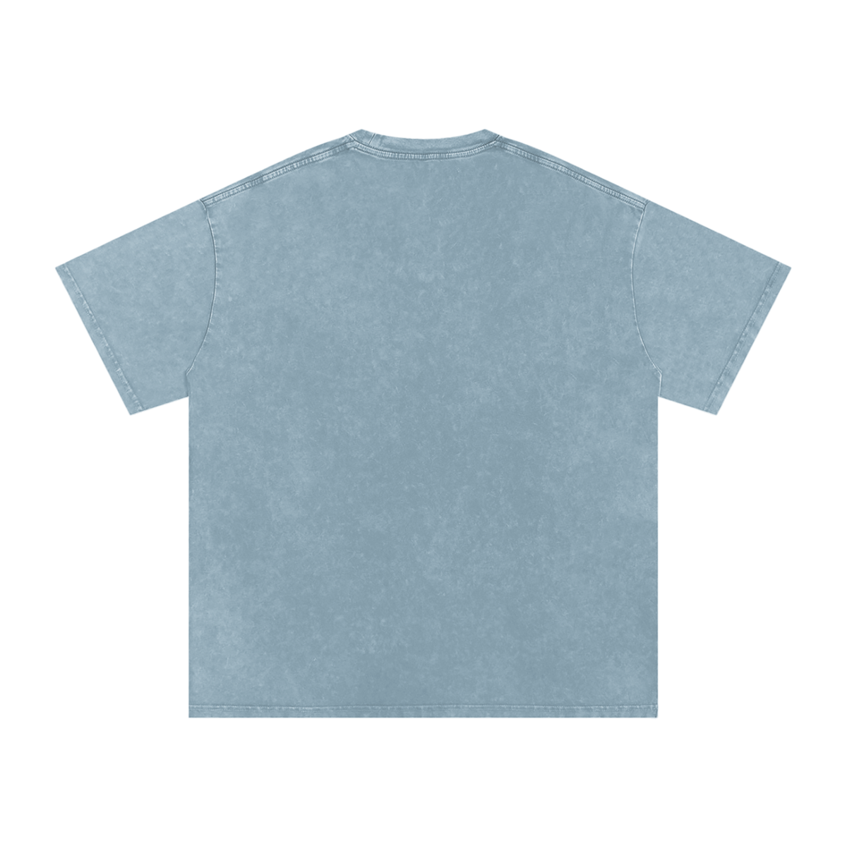 HE1=1EAVEN Embroidered Snow Washed Oversized Cotton T-Shirt