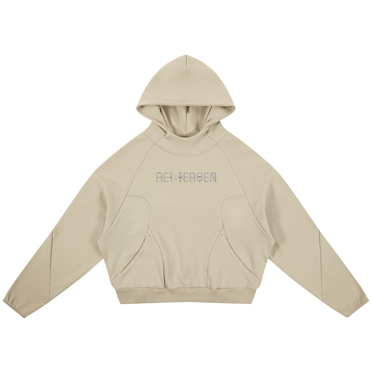 HE1=1EAVEN Curved Panel Raglan Hoodie