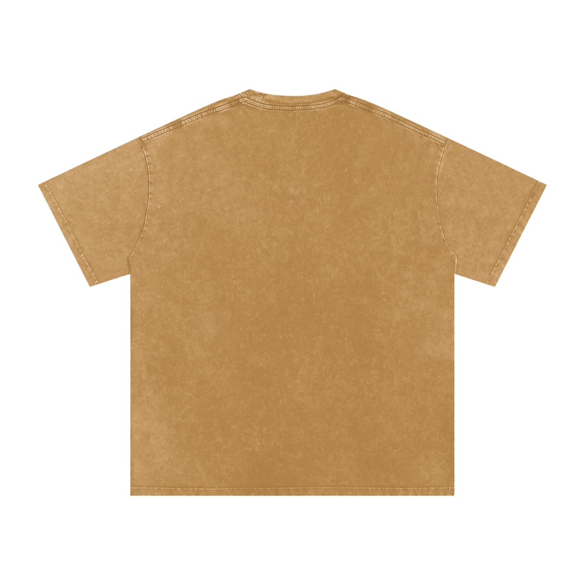 HE1=1EAVEN Embroidered Snow Washed Oversized Cotton T-Shirt