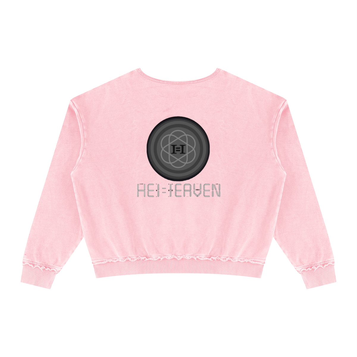 HE1=1EAVEN Unisex Raw Edge Crewneck Sweatshirt