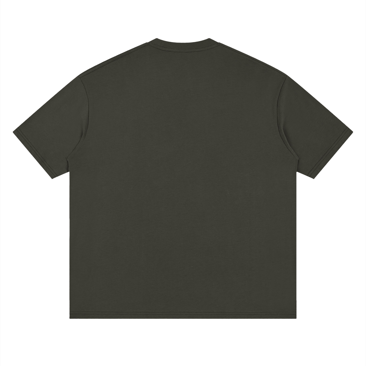 HE1=1EAVEN Embroidered Streetwear Loose Drop Shoulder T-Shirt
