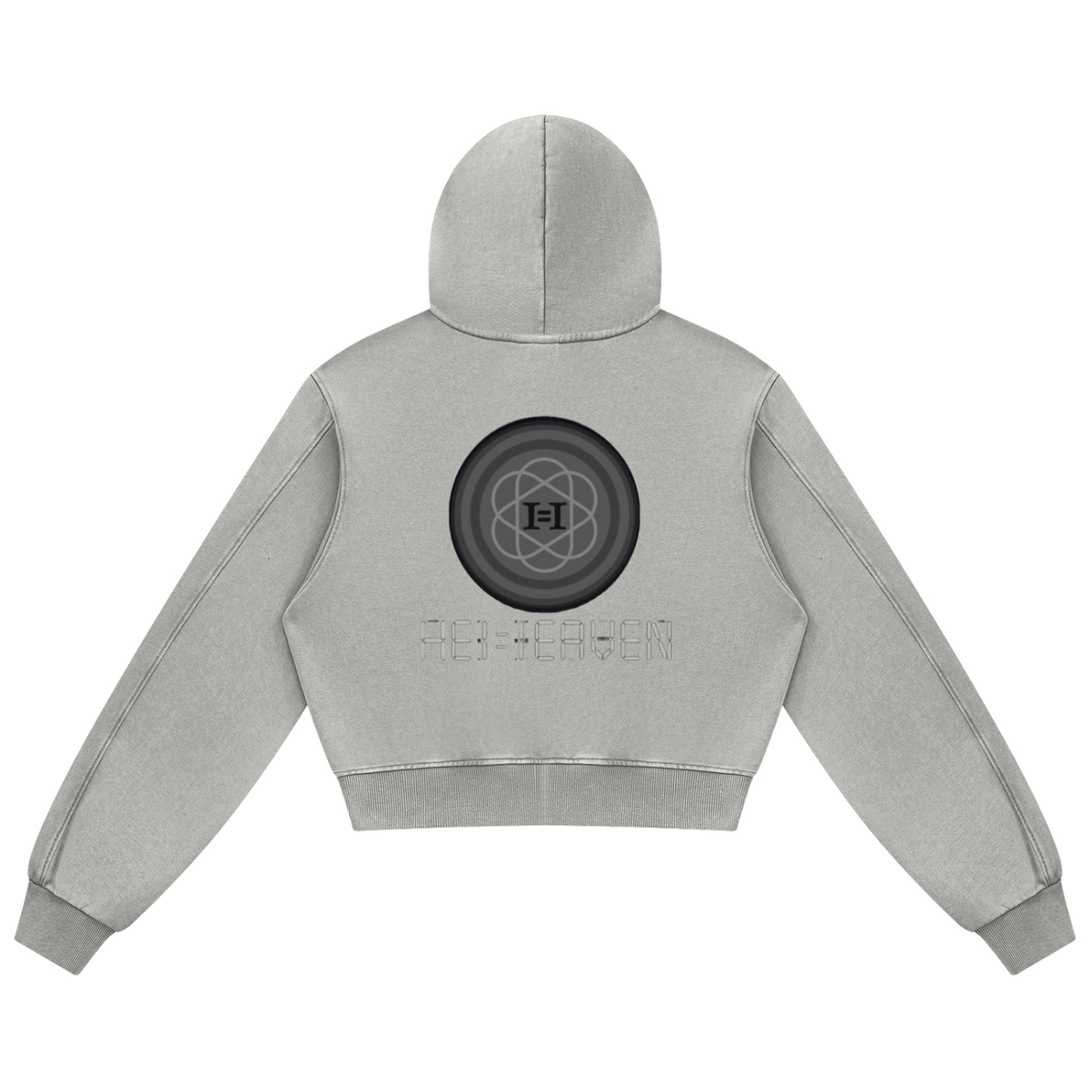 HE1=1EAVEN DTG Women's Mineral Wash Full Zip Hoodie