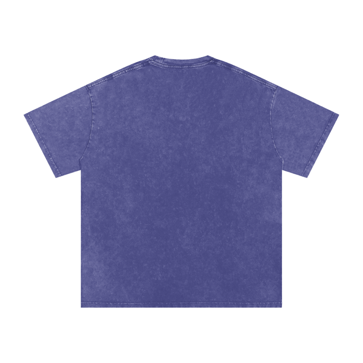 HE1=1EAVEN Embroidered Snow Washed Oversized Cotton T-Shirt