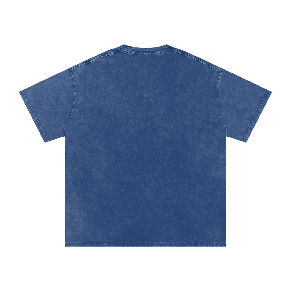 HE1=1EAVEN Embroidered Snow Washed Oversized Cotton T-Shirt