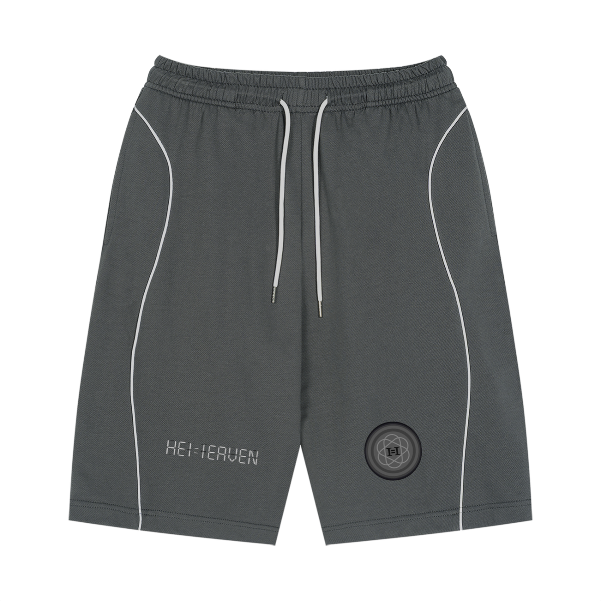 Unisex Piping Drawstring Shorts