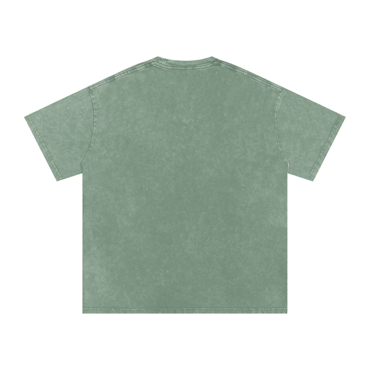 HE1=1EAVEN Embroidered Snow Washed Oversized Cotton T-Shirt