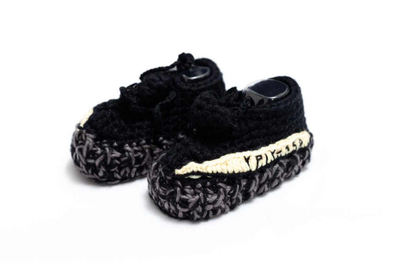 Crocheted baby Yeezy Boost 350’s