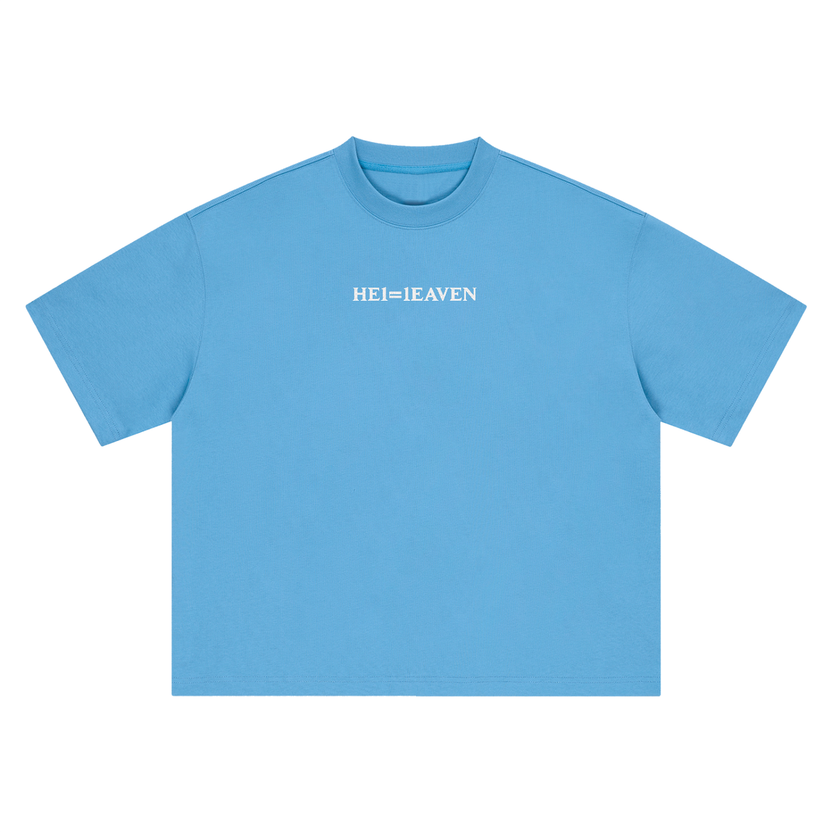 HE1=1EAVEN Alpha Numeric Reduction Embroidered Boxy Oversized T-Shirt