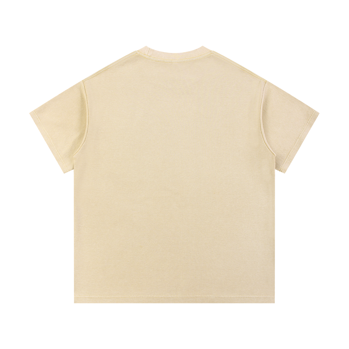 HE1=1EAVEN Embroidered Mineral Wash Waffle Knit T-Shirt