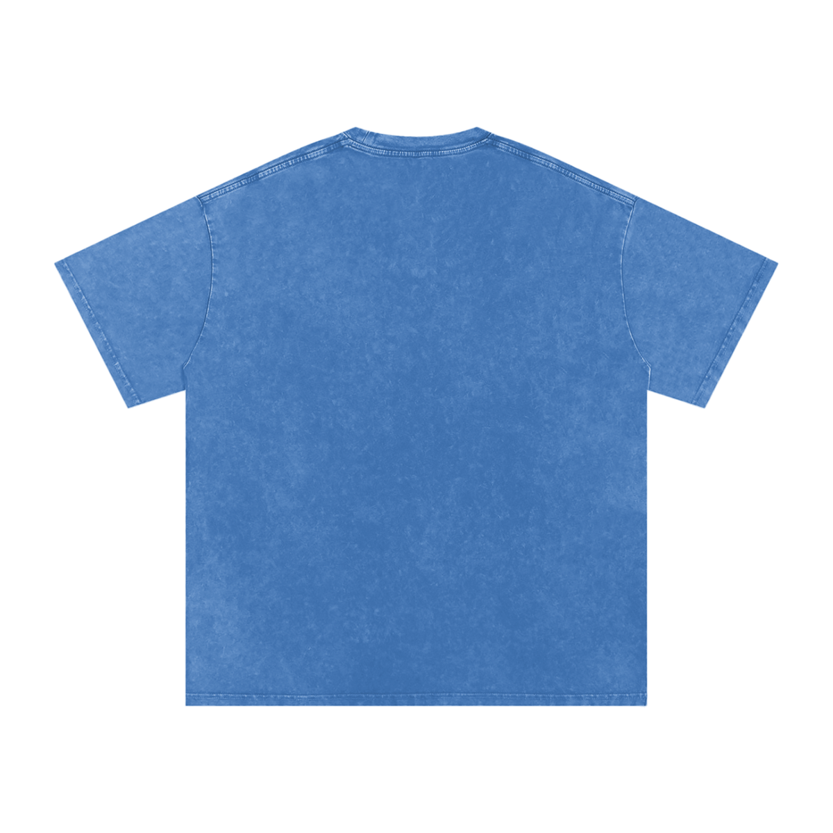 HE1=1EAVEN Embroidered Snow Washed Oversized Cotton T-Shirt