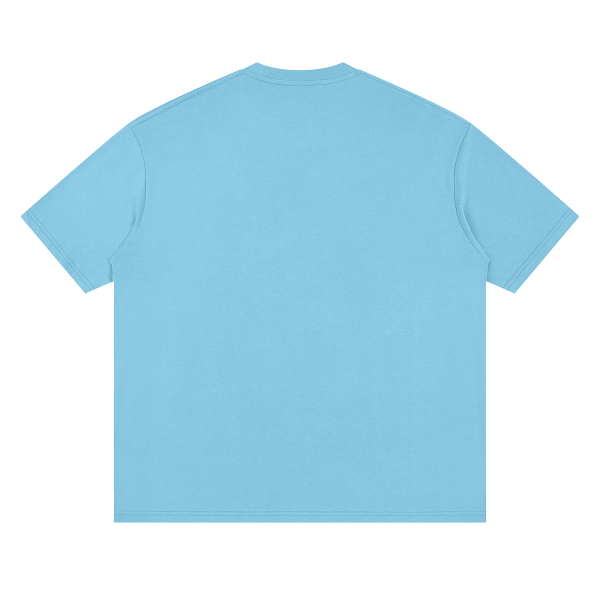 HE1=1EAVEN Embroidered Streetwear Loose Drop Shoulder T-Shirt