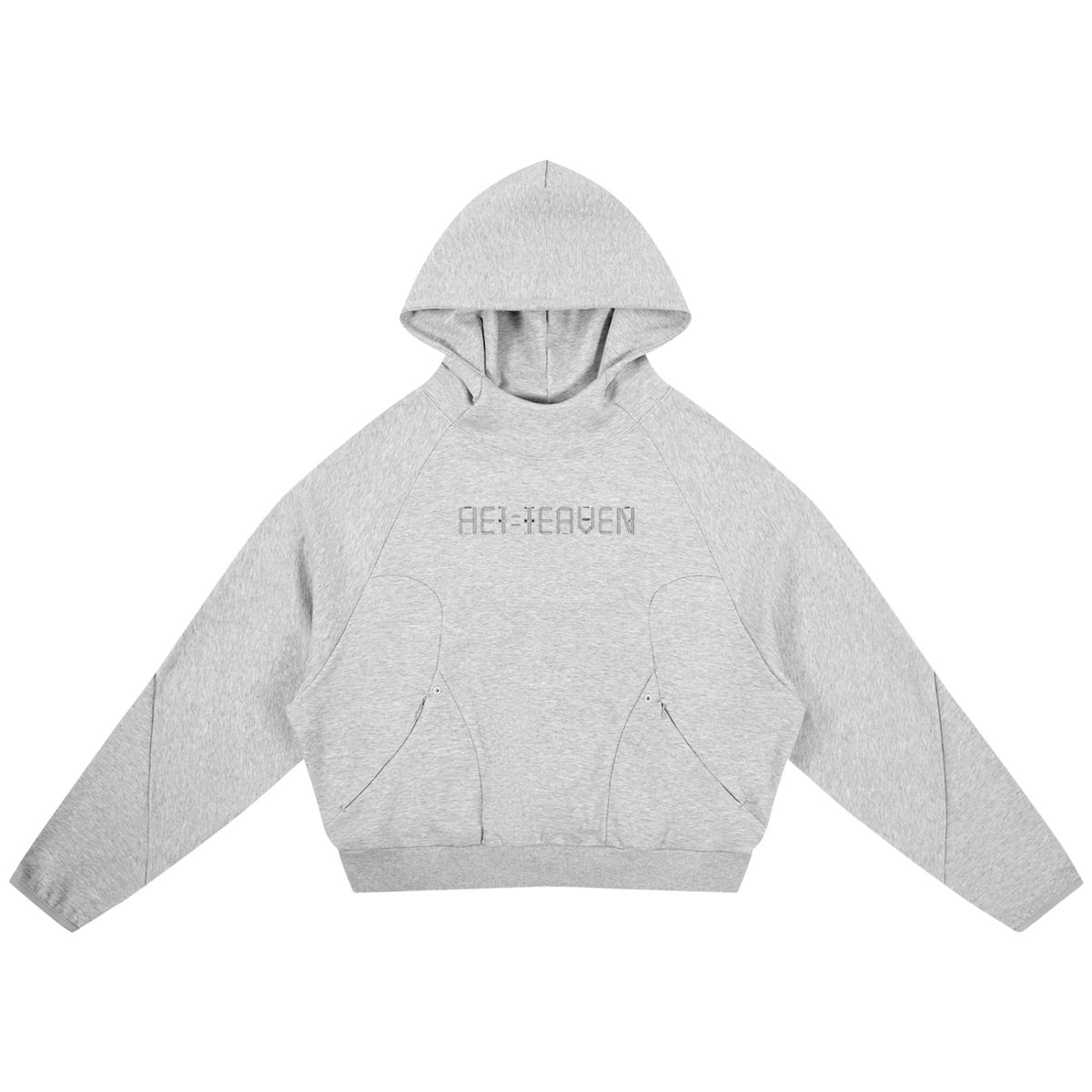 HE1=1EAVEN Curved Panel Raglan Hoodie