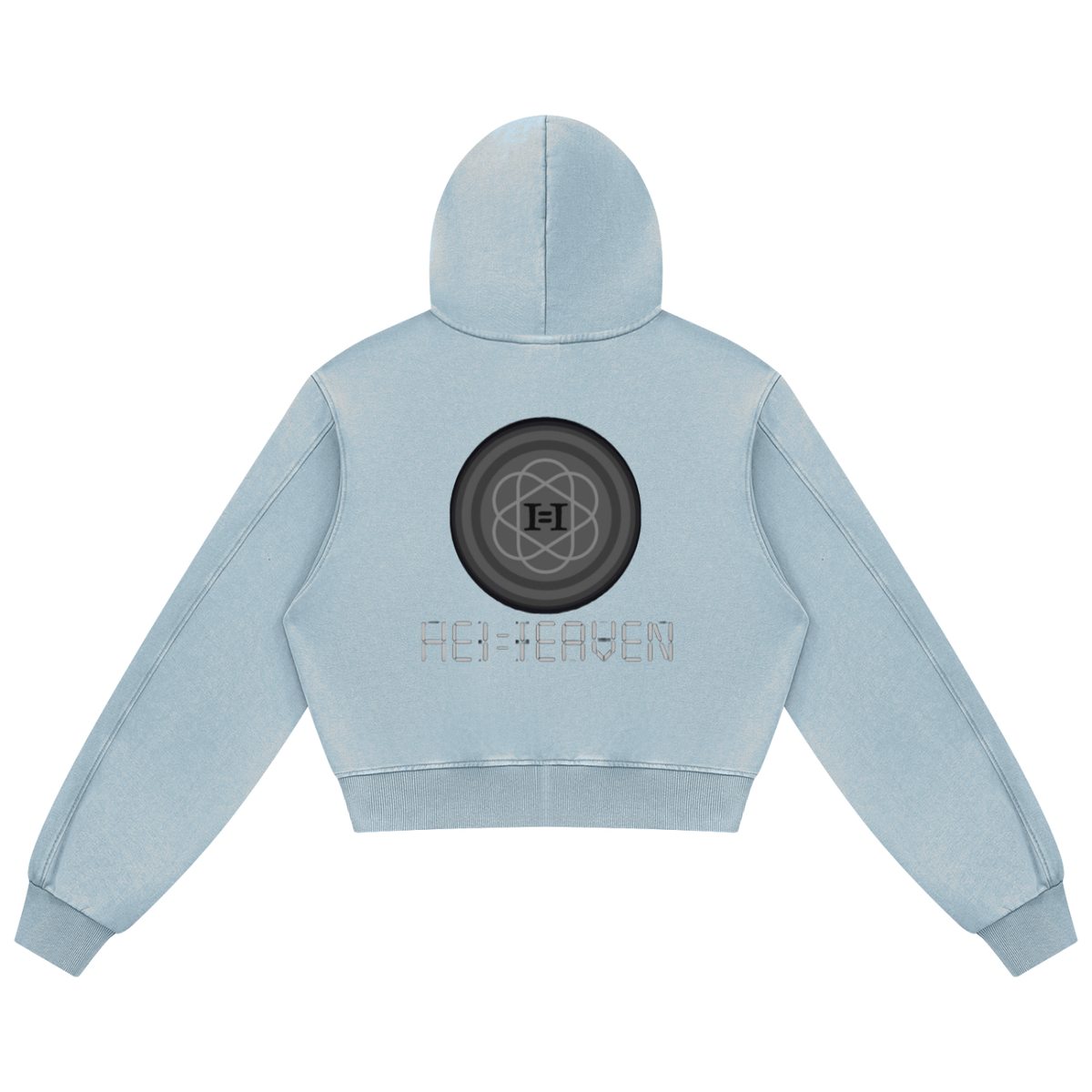 HE1=1EAVEN DTG Women's Mineral Wash Full Zip Hoodie