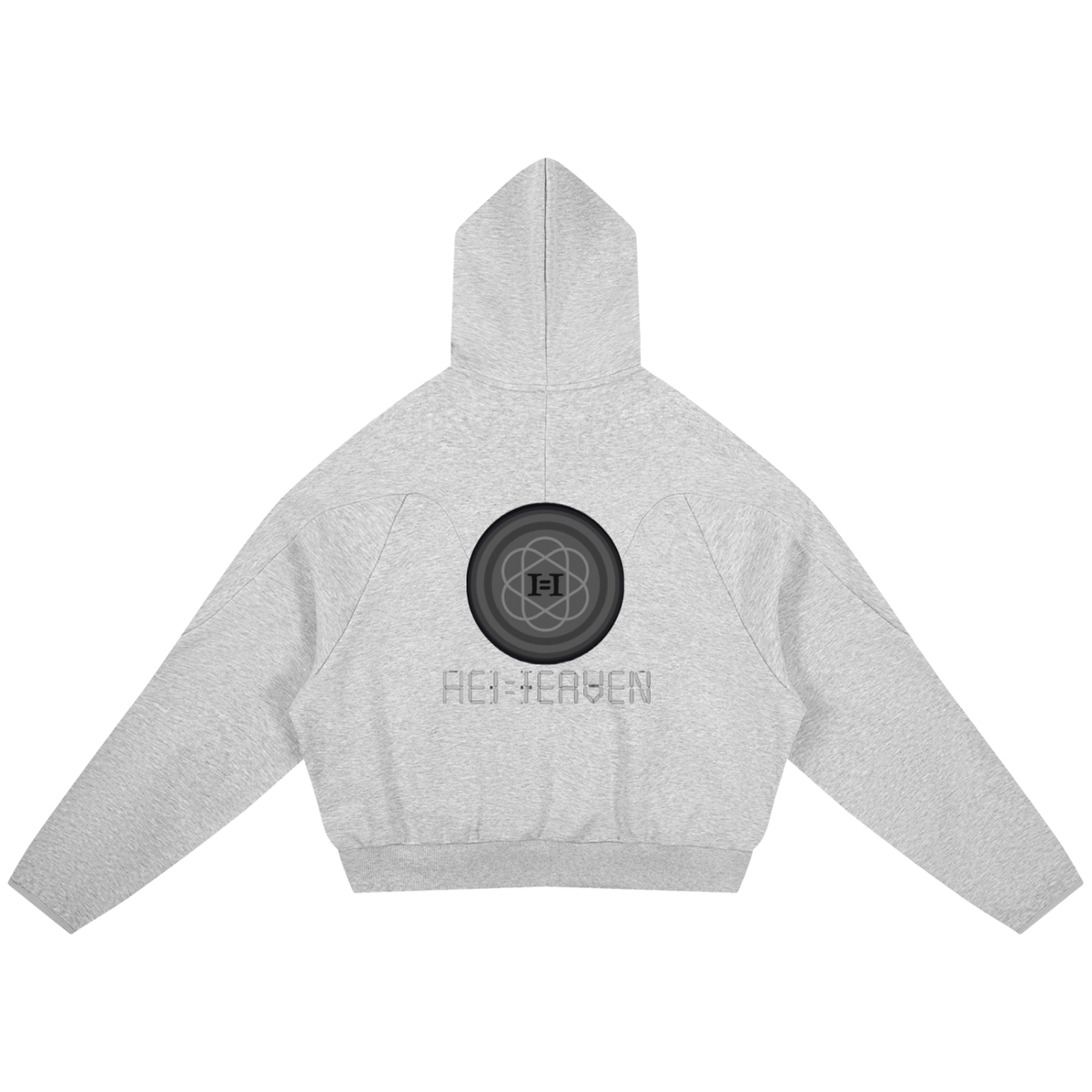 HE1=1EAVEN Curved Panel Raglan Hoodie