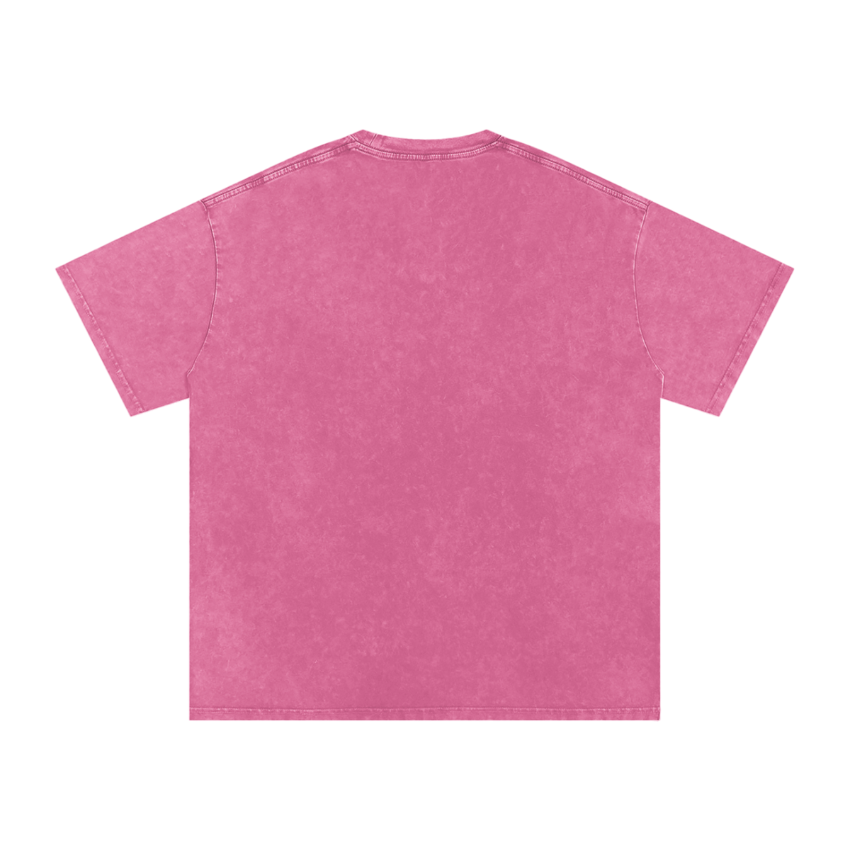 HE1=1EAVEN Embroidered Snow Washed Oversized Cotton T-Shirt