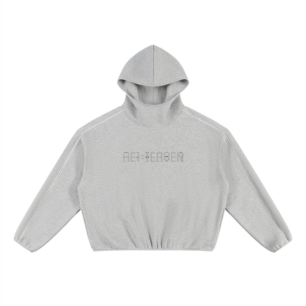 Unisex Boxy Piping Fleece Hoodie