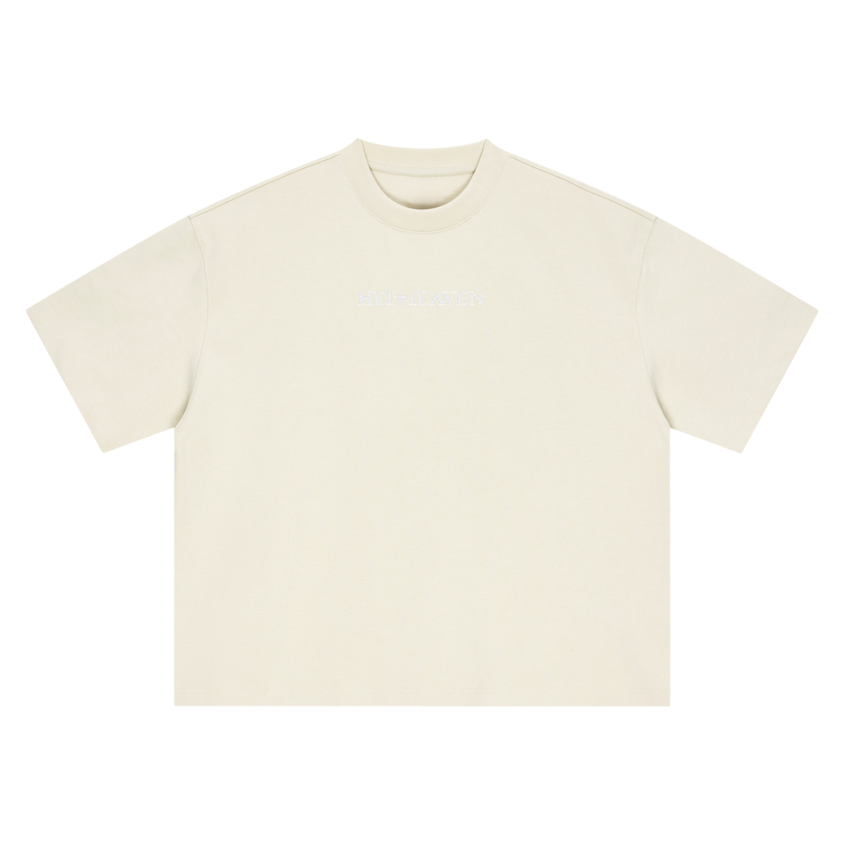 HE1=1EAVEN Alpha Numeric Reduction Embroidered Boxy Oversized T-Shirt