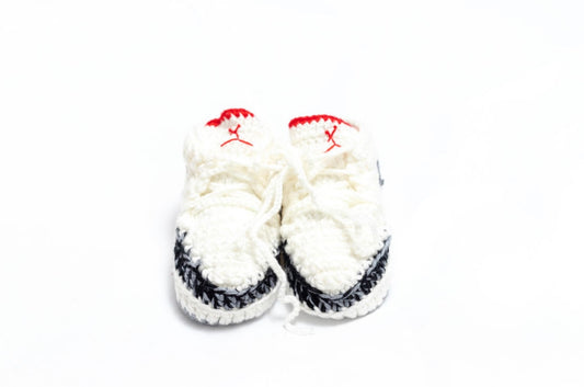 Crocheted baby Jordan Fire Red 3’s