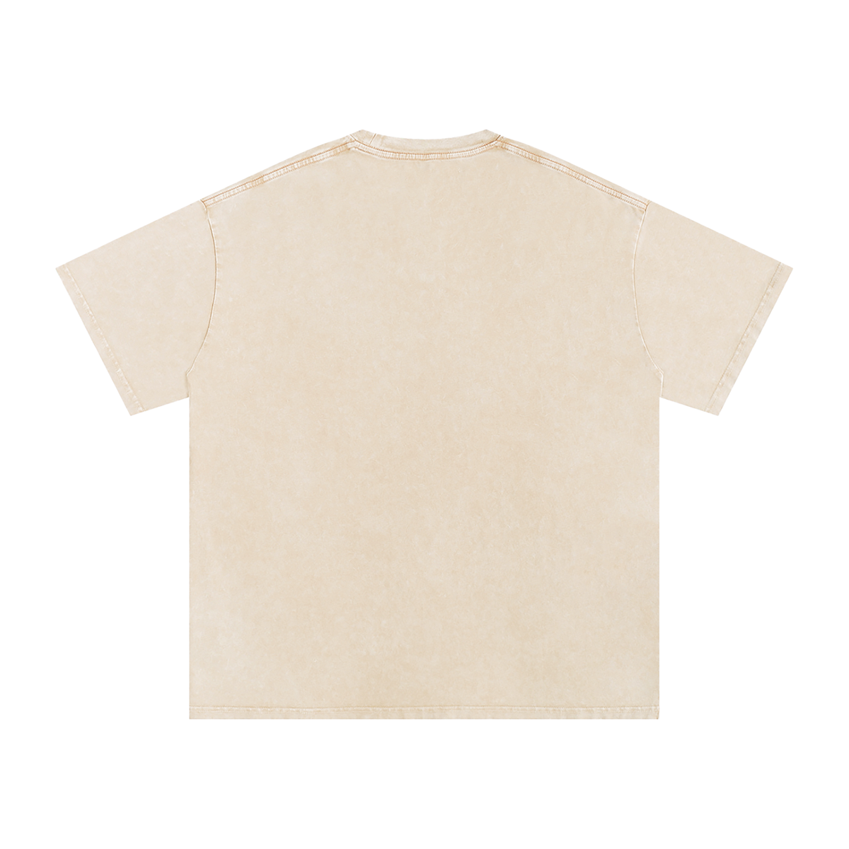 HE1=1EAVEN Embroidered Snow Washed Oversized Cotton T-Shirt