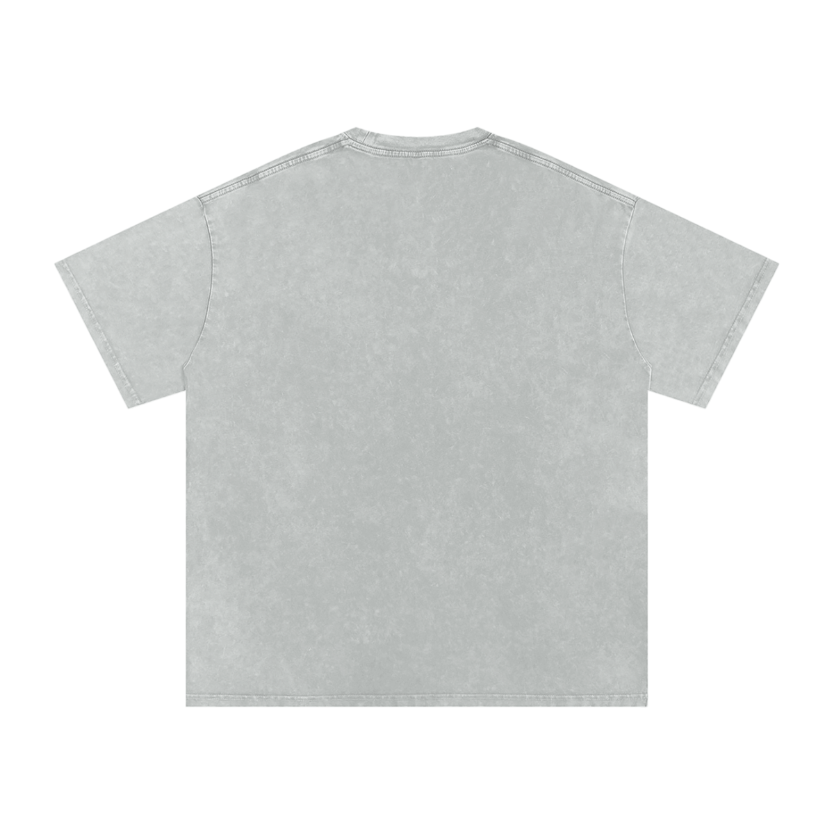 HE1=1EAVEN Embroidered Snow Washed Oversized Cotton T-Shirt