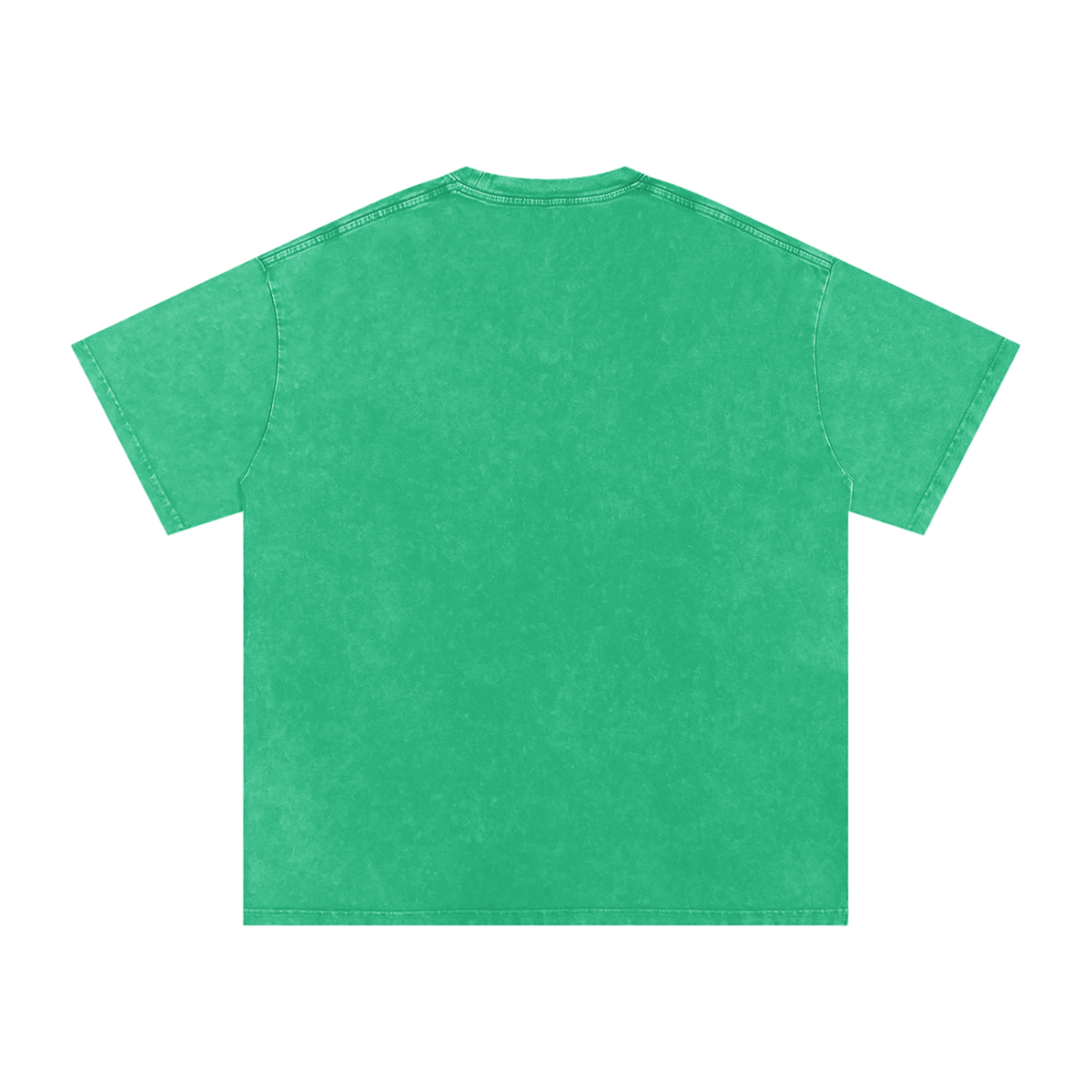 HE1=1EAVEN Embroidered Snow Washed Oversized Cotton T-Shirt