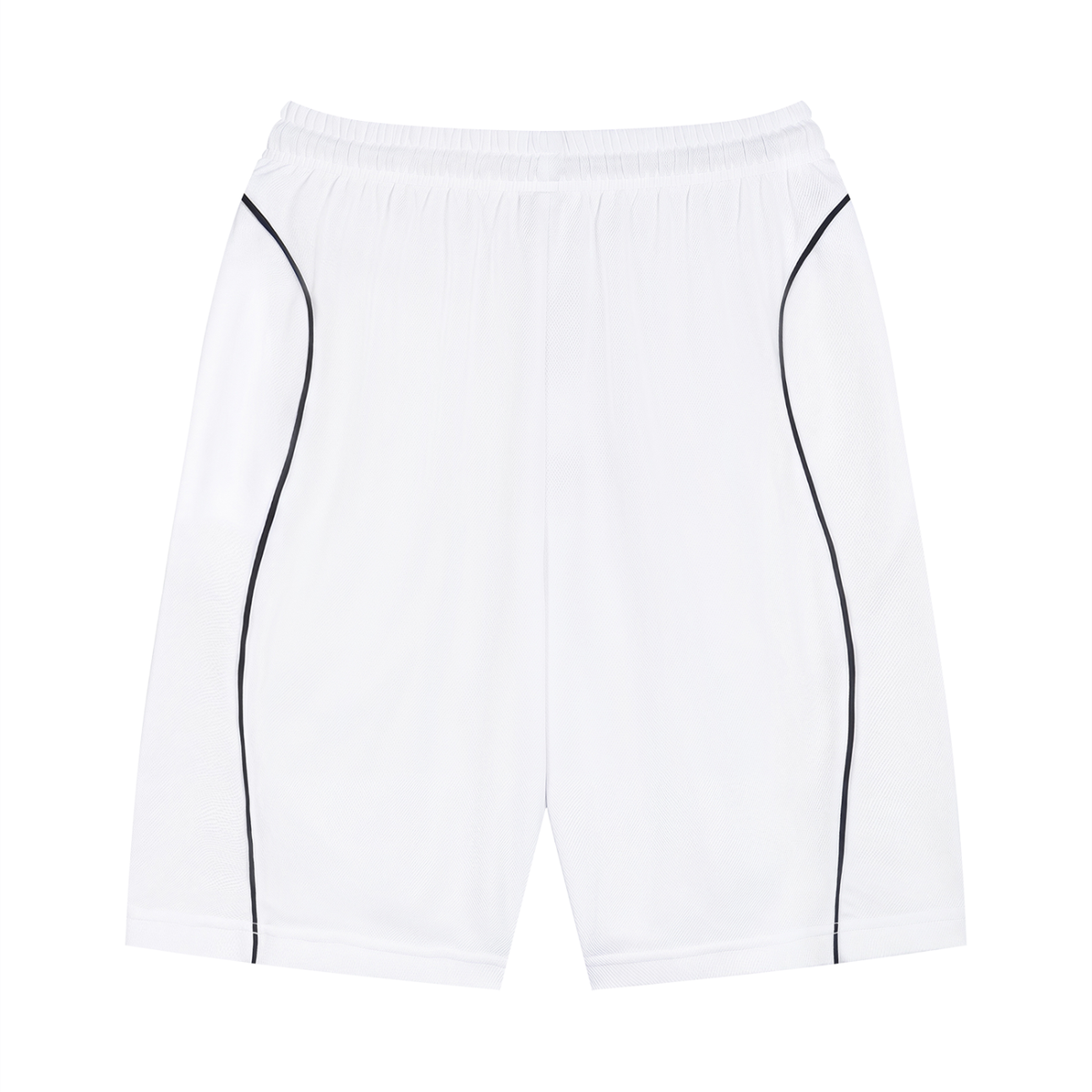 Unisex Piping Drawstring Shorts