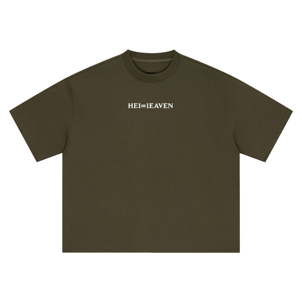 HE1=1EAVEN Embroidered Boxy Oversized T-Shirt
