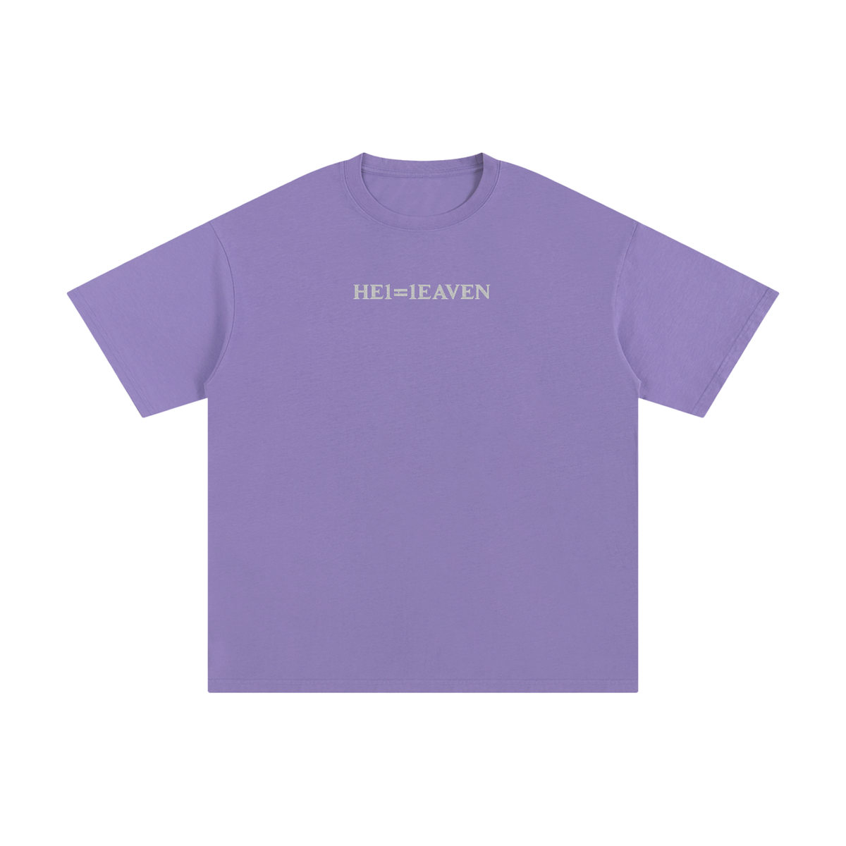 HE1=1EAVEN Embroidered Unisex Pure Cotton T-Shirt