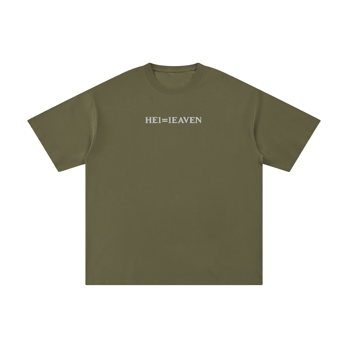 HE1=1EAVEN Embroidered Unisex Pure Cotton T-Shirt