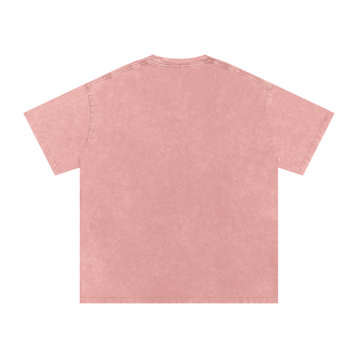 HE1=1EAVEN Embroidered Snow Washed Oversized Cotton T-Shirt