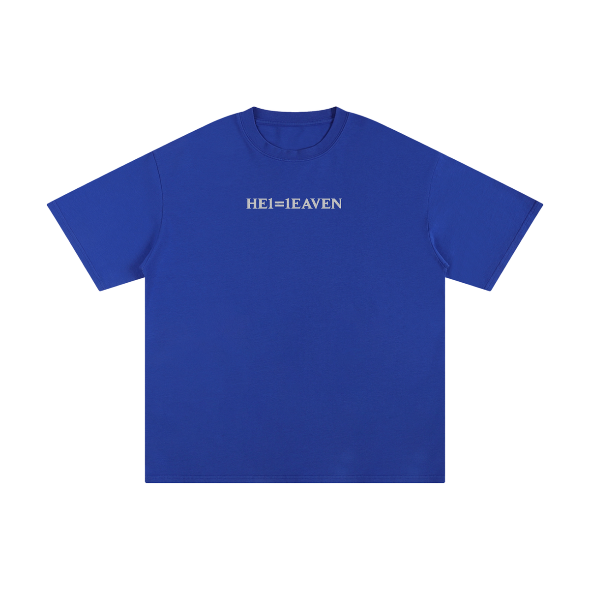 HE1=1EAVEN Embroidered Unisex Pure Cotton T-Shirt