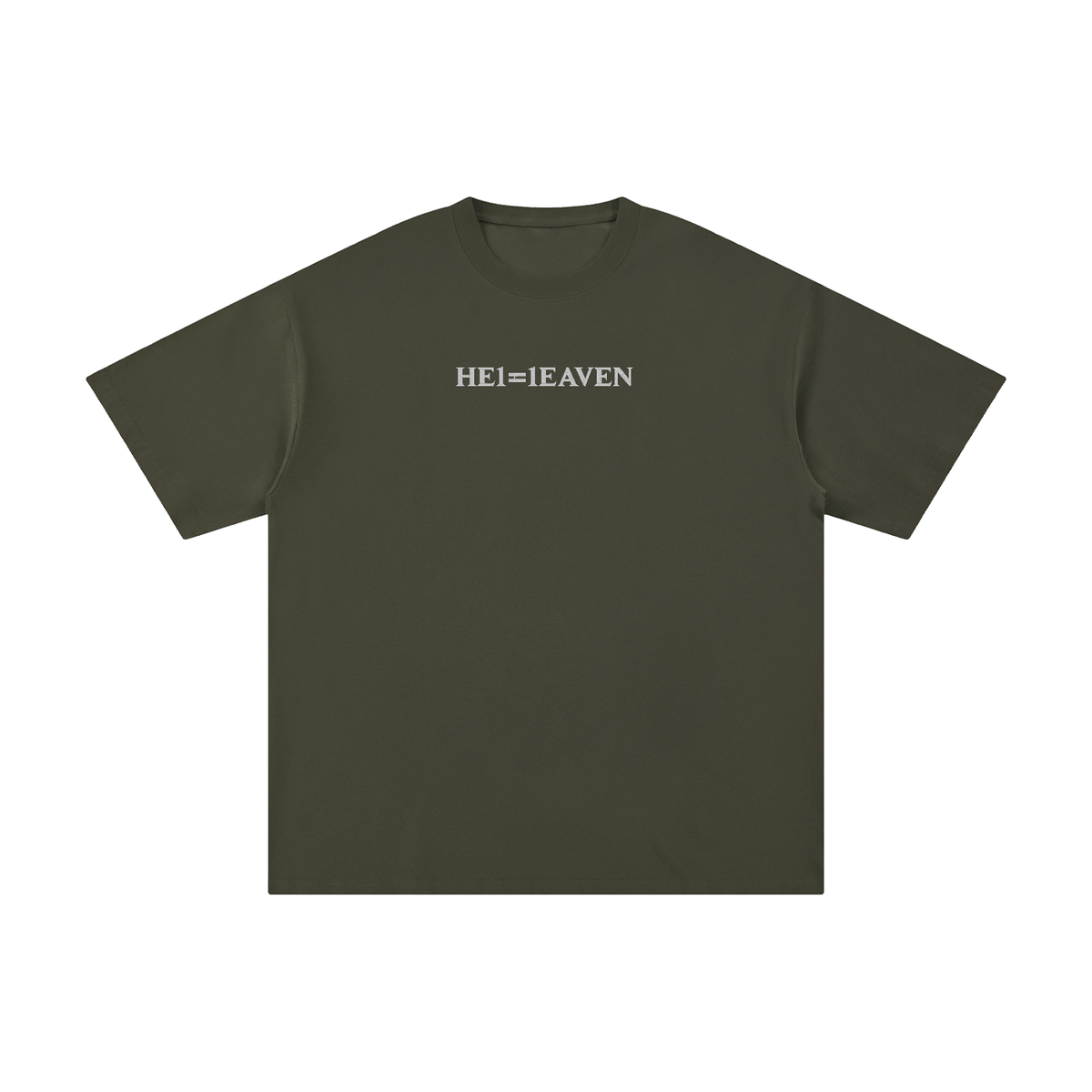 HE1=1EAVEN Embroidered Unisex Pure Cotton T-Shirt