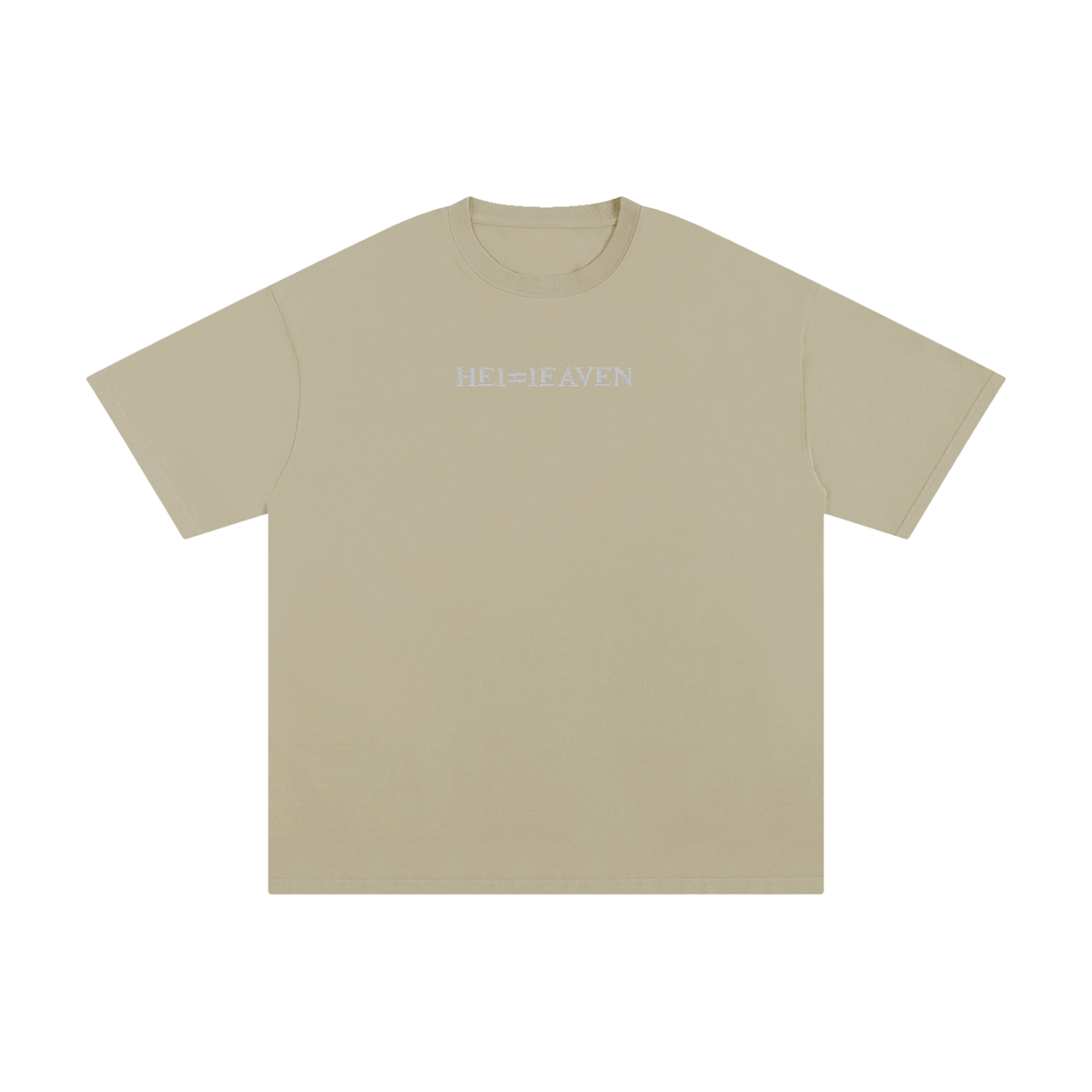 HE1=1EAVEN Embroidered Unisex Pure Cotton T-Shirt