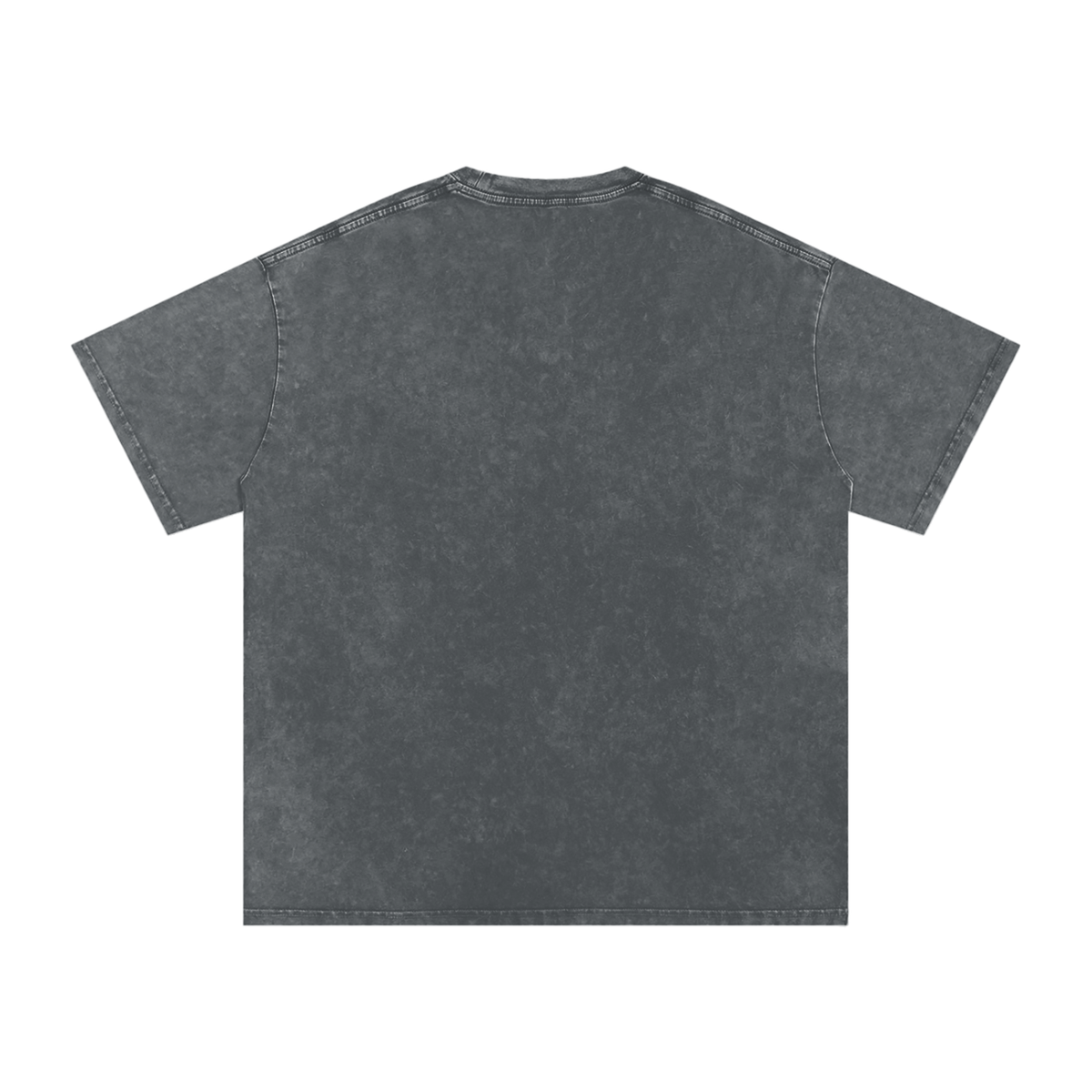HE1=1EAVEN Embroidered Snow Washed Oversized Cotton T-Shirt