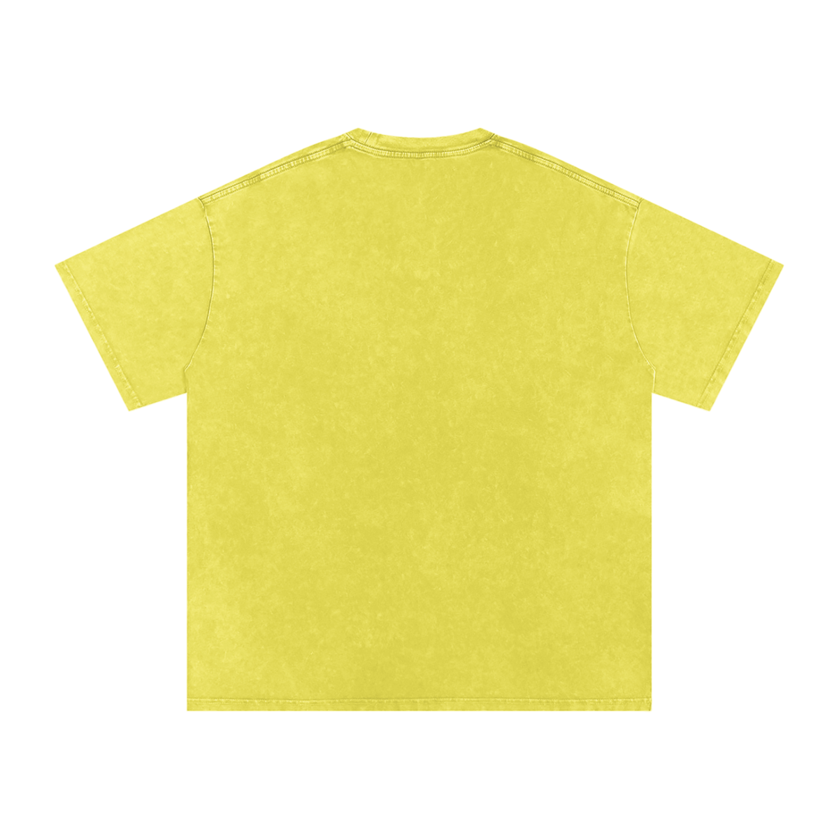 HE1=1EAVEN Embroidered Snow Washed Oversized Cotton T-Shirt