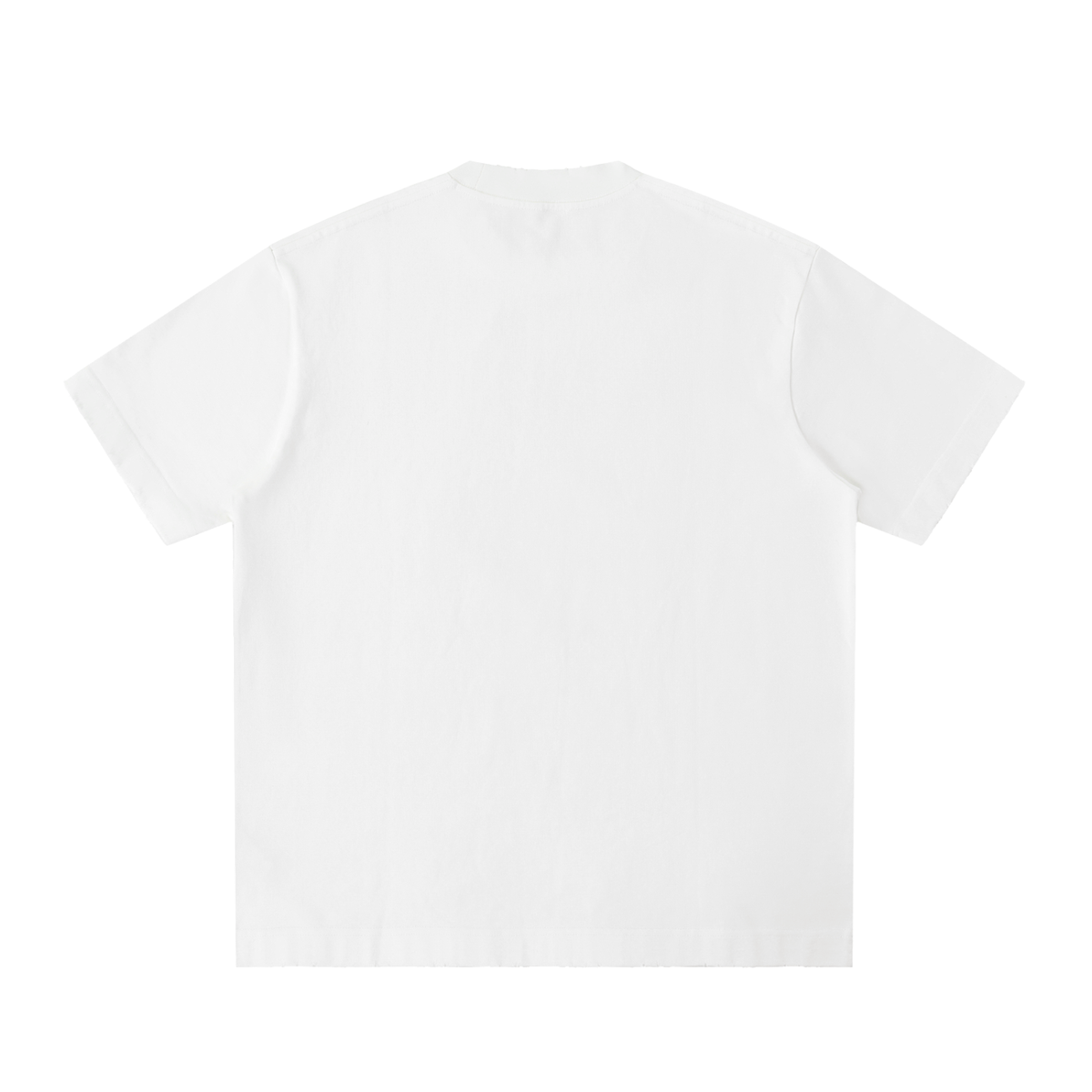 HE1=1EAVEN Embroidered Heavyweight Vintage Washed Frayed T-Shirt