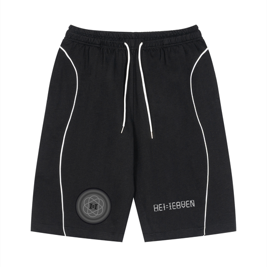 Unisex Piping Drawstring Shorts