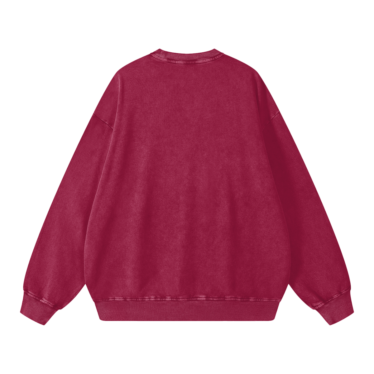 HE1=1EAVEN Embroidered Snow Washed Oversized Sweatshirt
