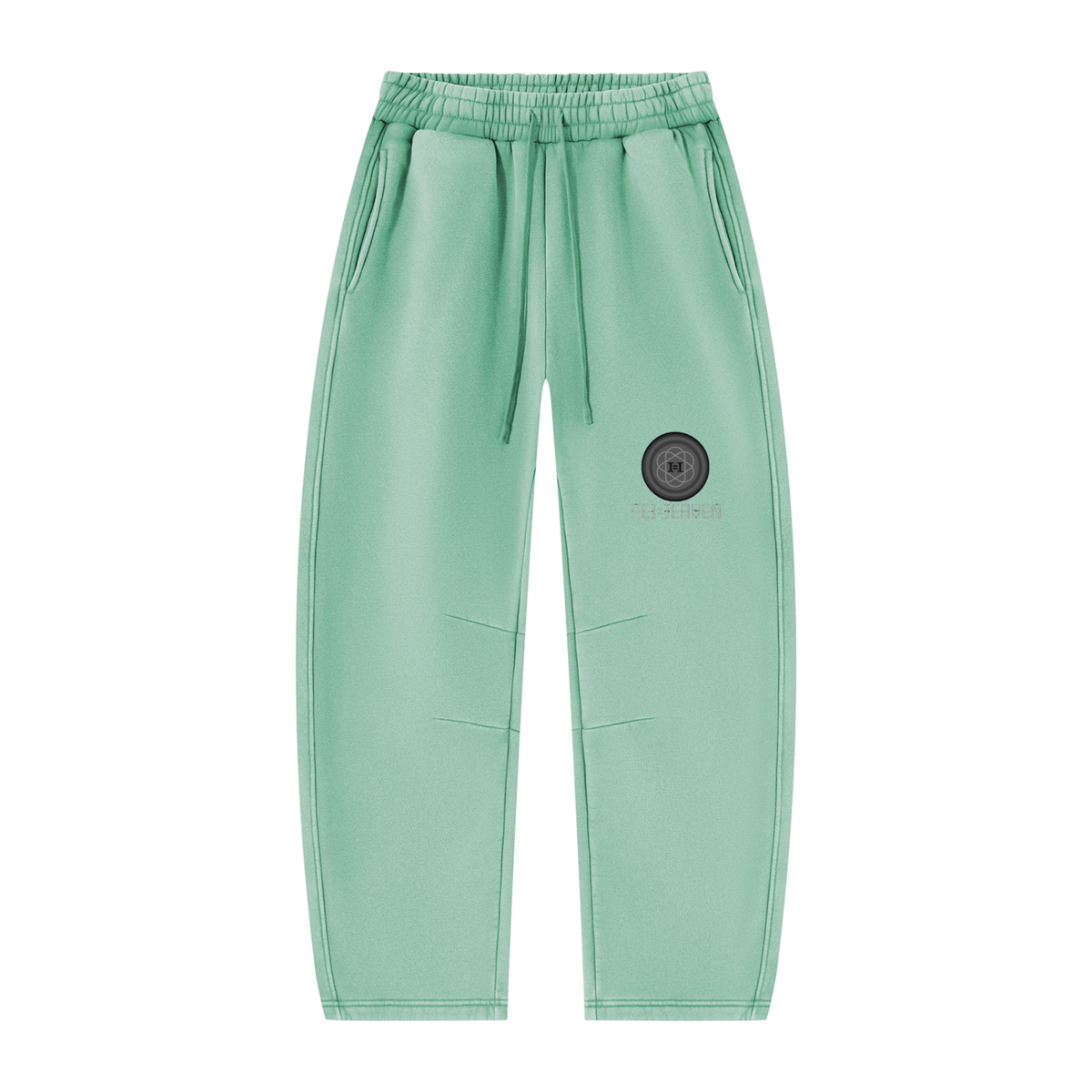 Unisex Vintage Wash Barrel Leg Fleece Sweatpants