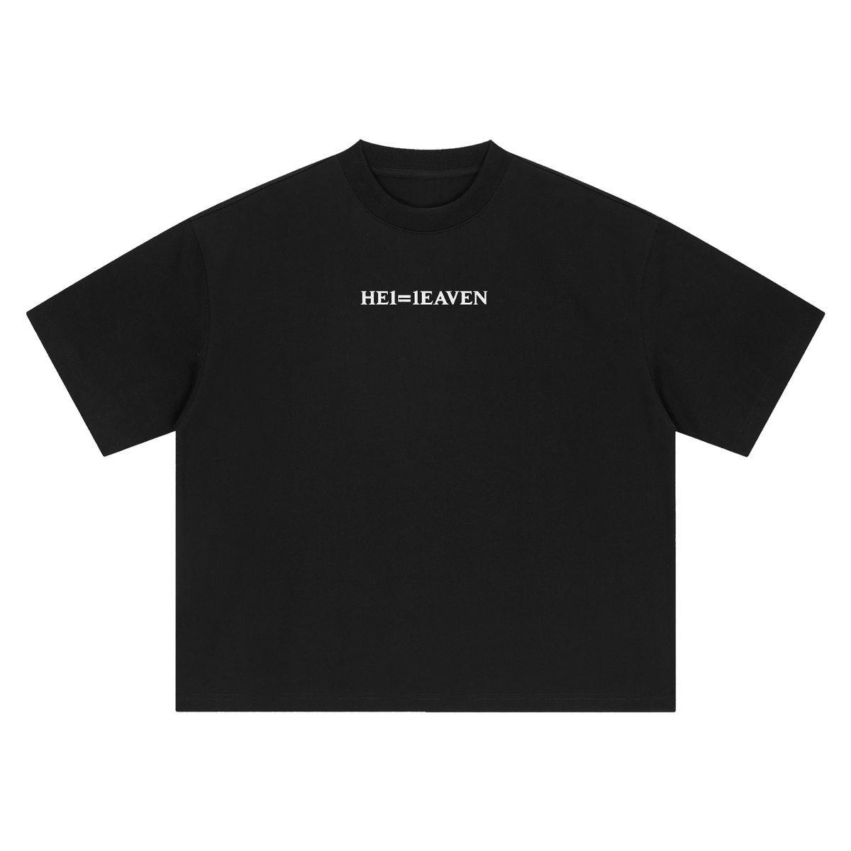 HE1=1EAVEN Embroidered Boxy Oversized T-Shirt