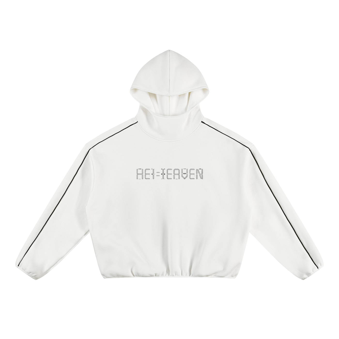 Unisex Boxy Piping Fleece Hoodie