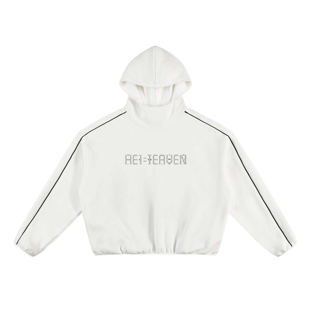 Unisex Boxy Piping Fleece Hoodie