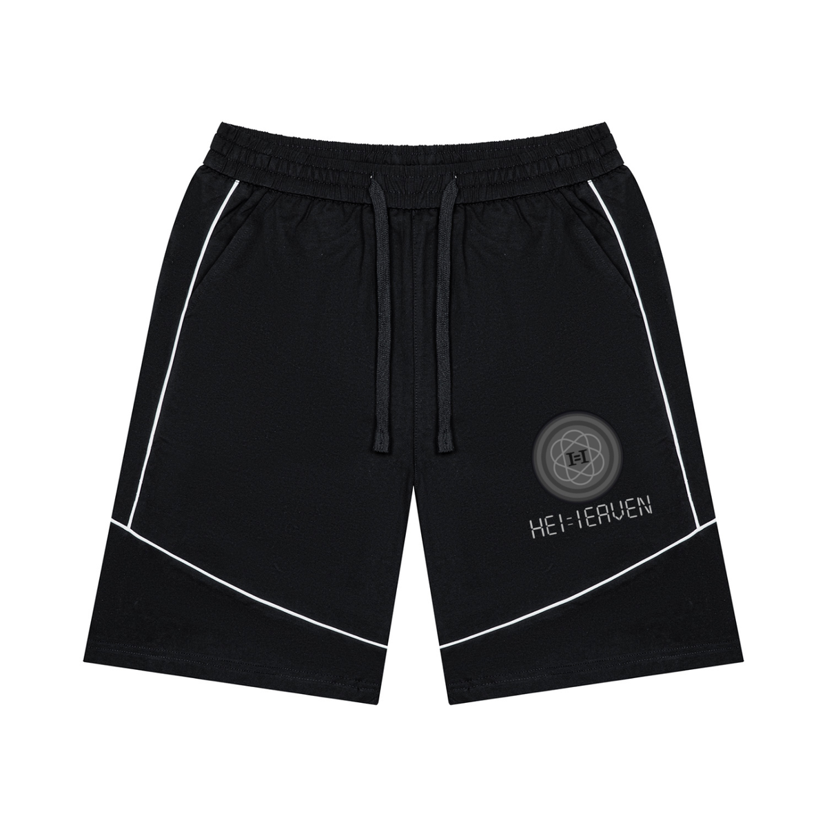 Unisex Piping Color Block Shorts