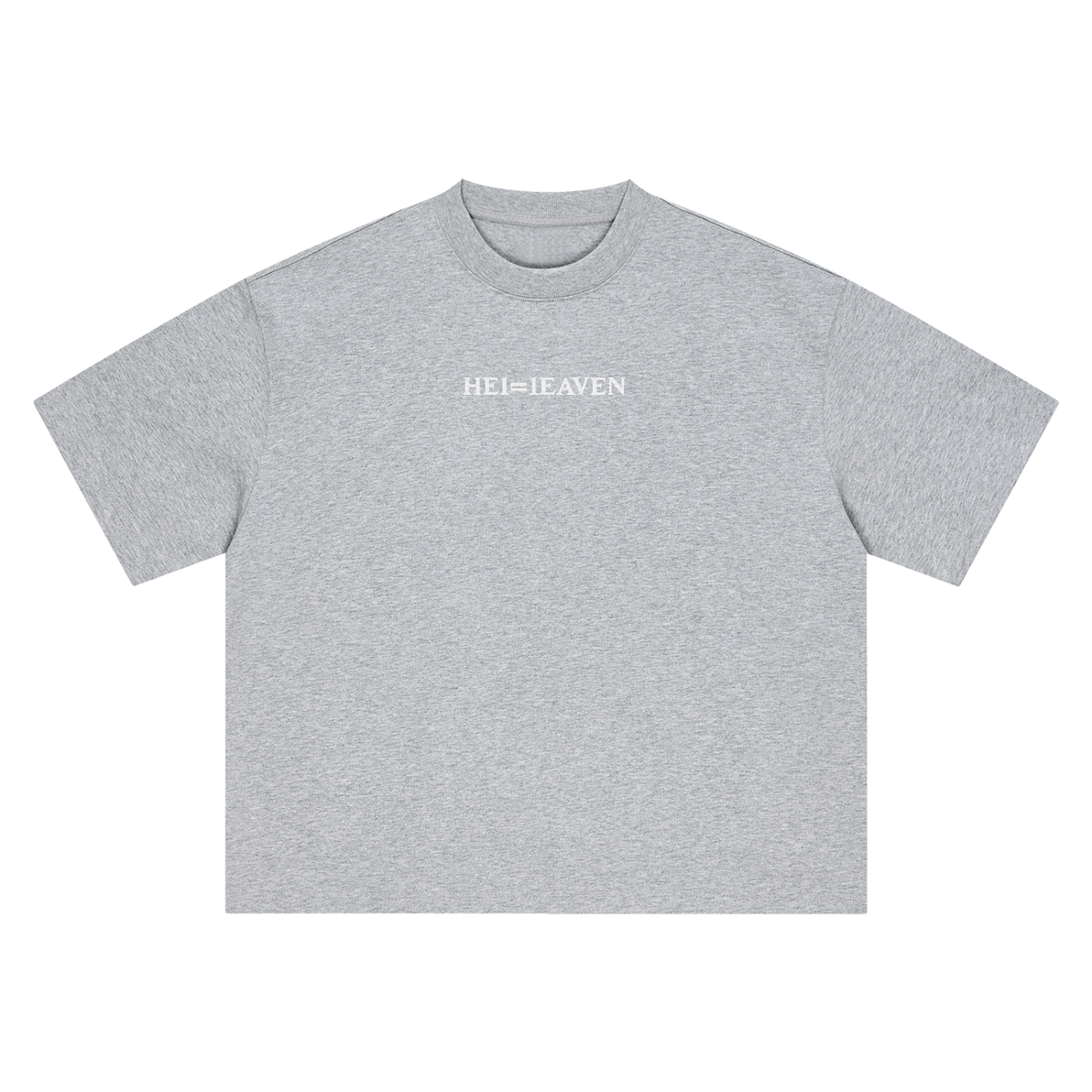 HE1=1EAVEN Alpha Numeric Reduction Embroidered Boxy Oversized T-Shirt