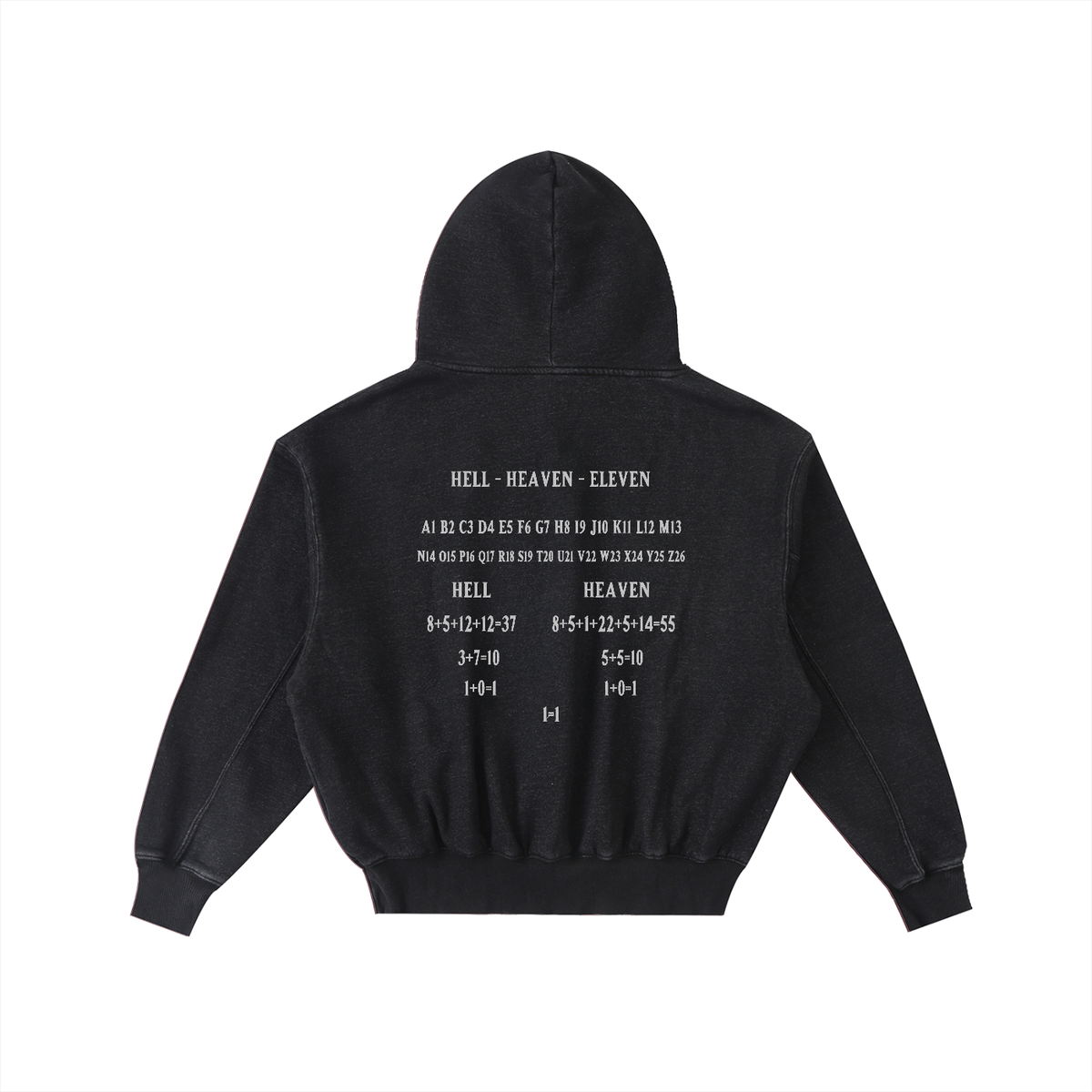 Frayed Enzyme Washed Fleece Hoodie