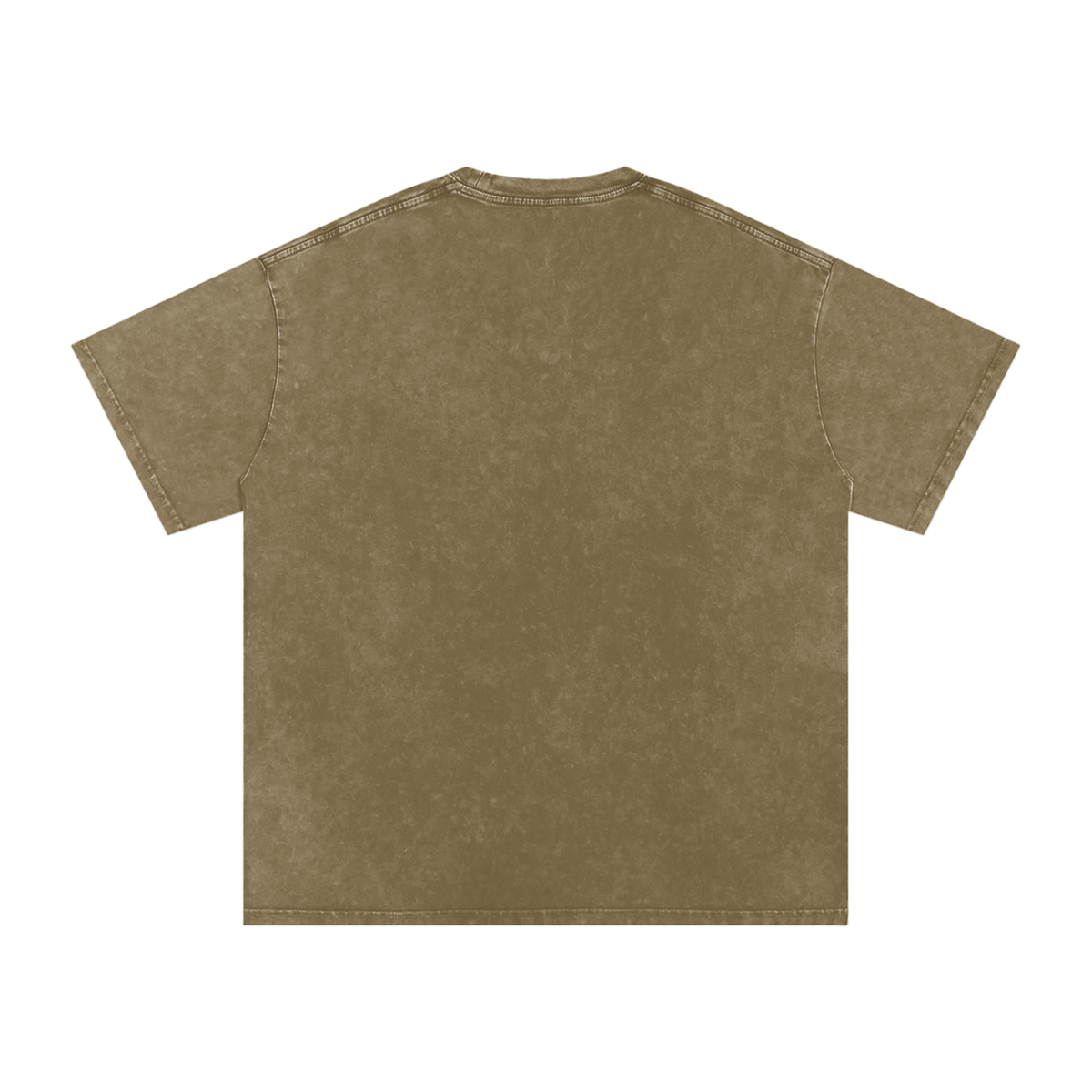 HE1=1EAVEN Embroidered Snow Washed Oversized Cotton T-Shirt