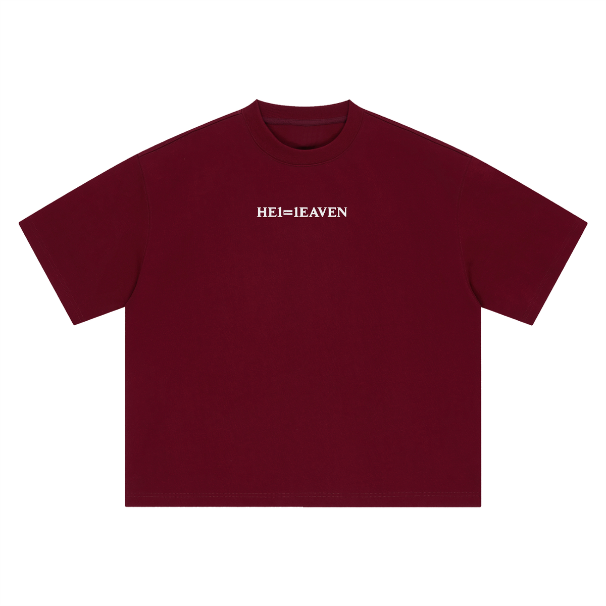 HE1=1EAVEN Embroidered Boxy Oversized T-Shirt