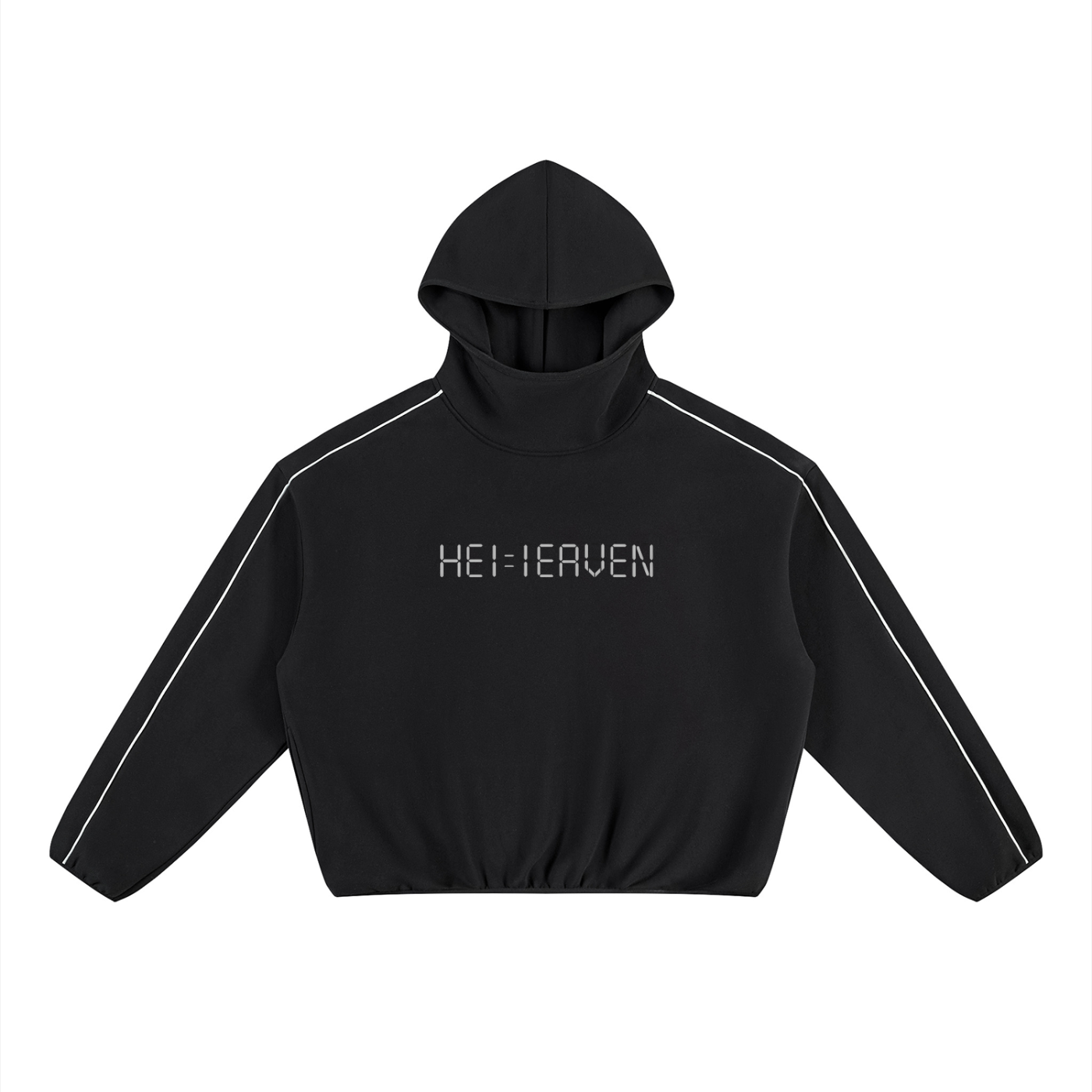 Unisex Boxy Piping Fleece Hoodie